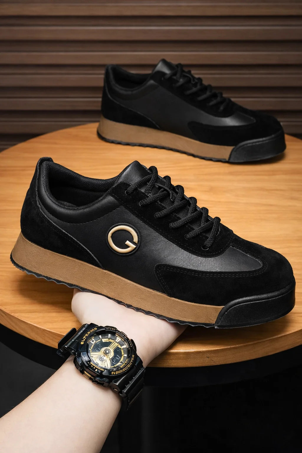 Performance Leather Sneakers