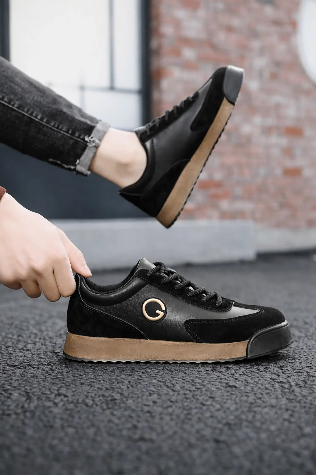 Performance Leather Sneakers