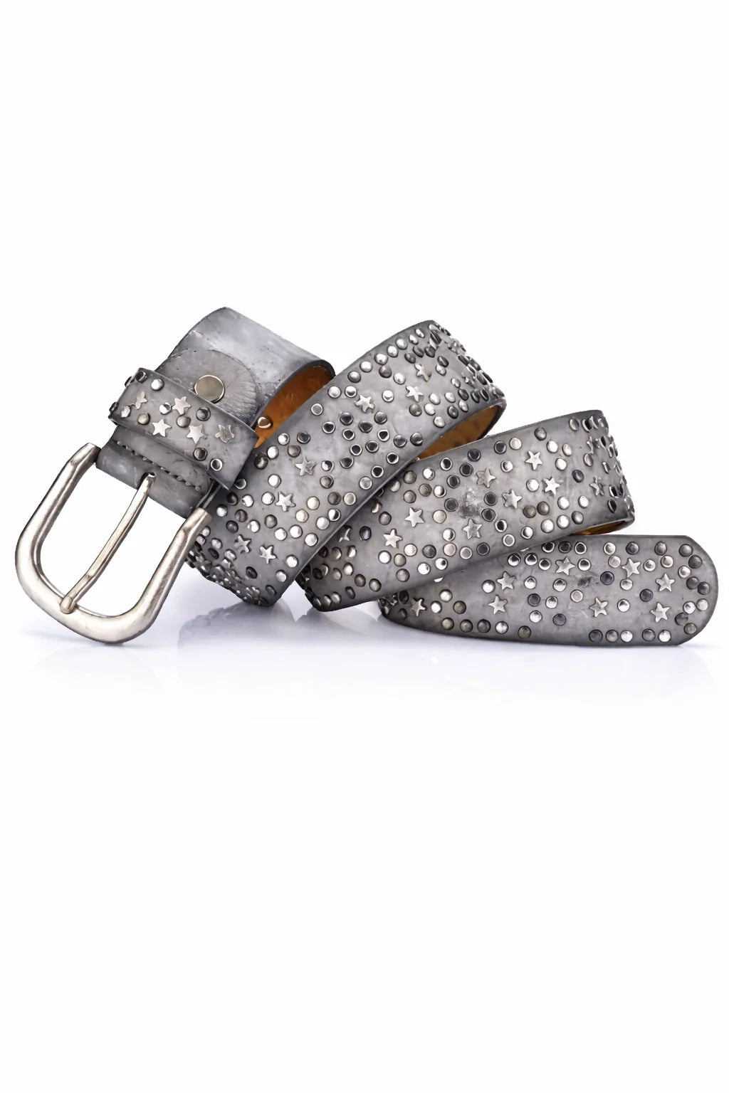 Vintage Star Rivet Leather Belt