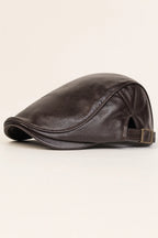 Men’s Leather Newsboy Cap