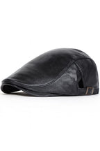Men’s Leather Newsboy Cap