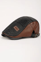 Men’s Leather Newsboy Cap