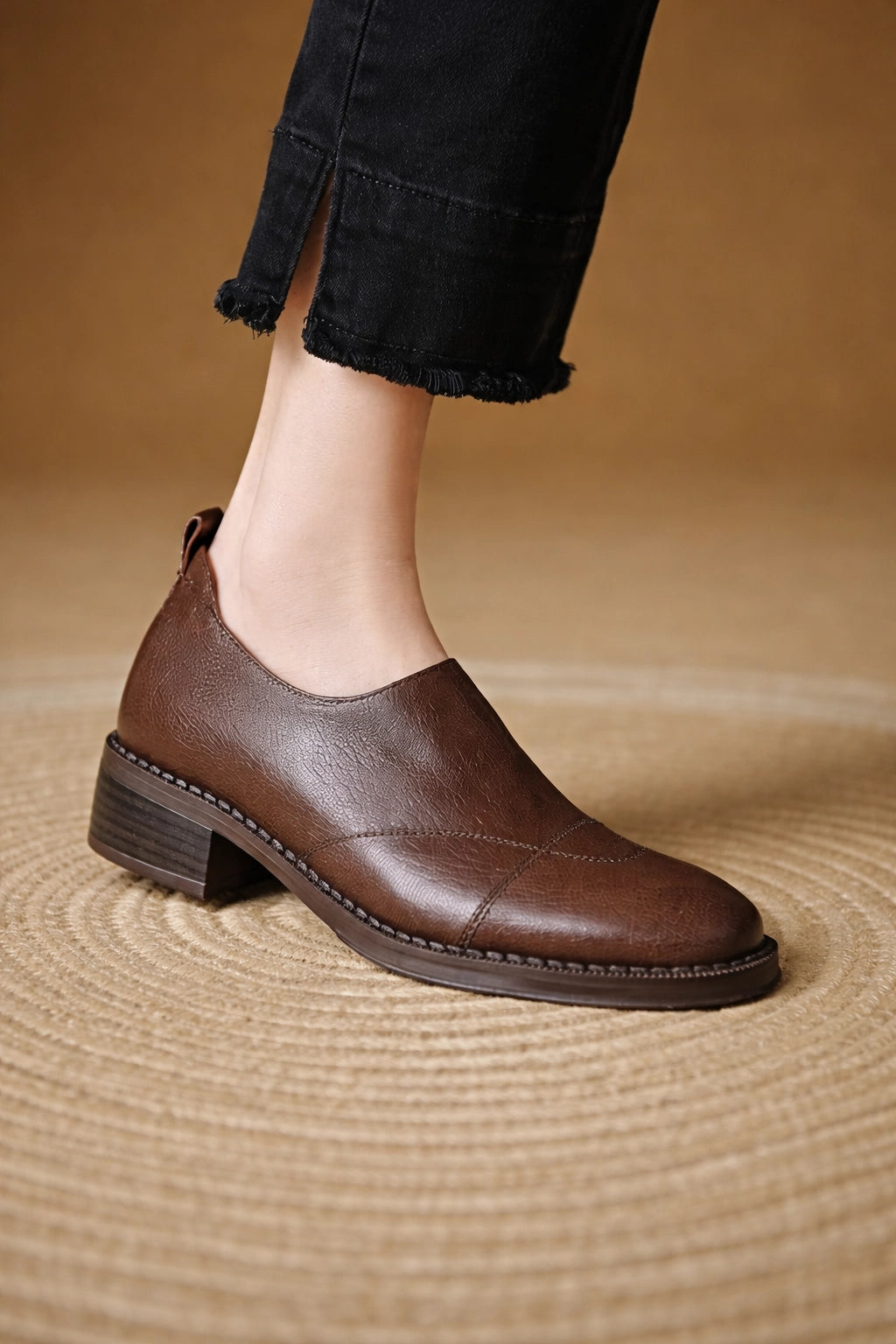 Brogue Leather Pumps