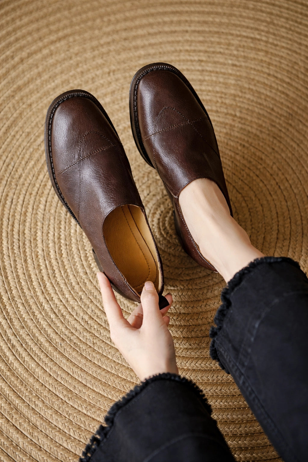 Brogue Leather Pumps