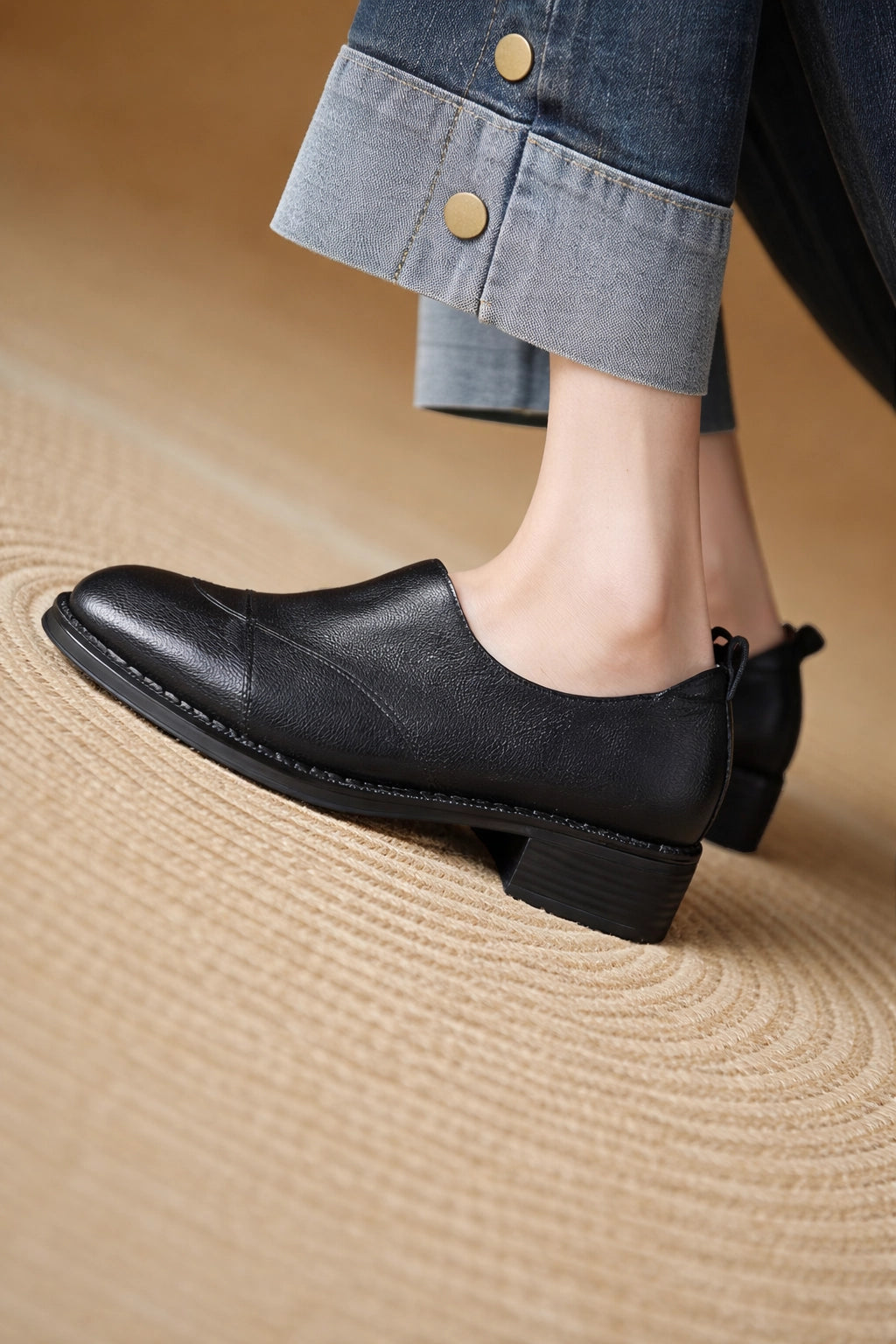 Brogue Leather Pumps