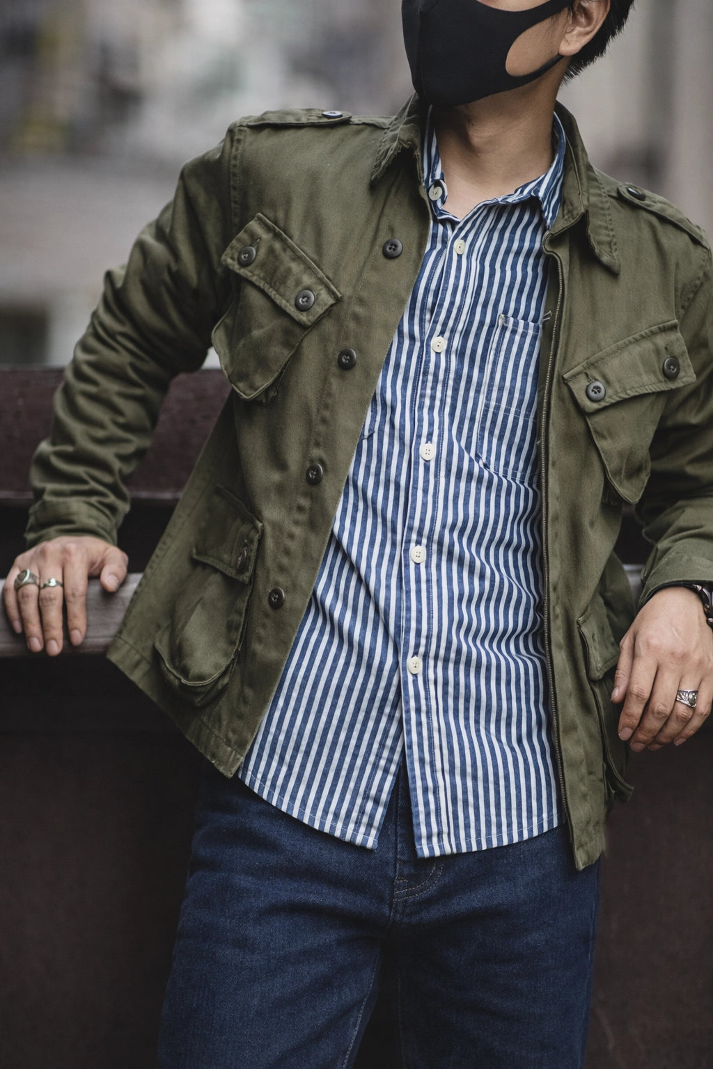 Vintage Utility Shirt Jacket