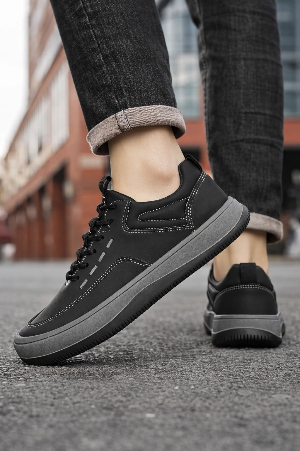 Urban Leather Lace Sneakers