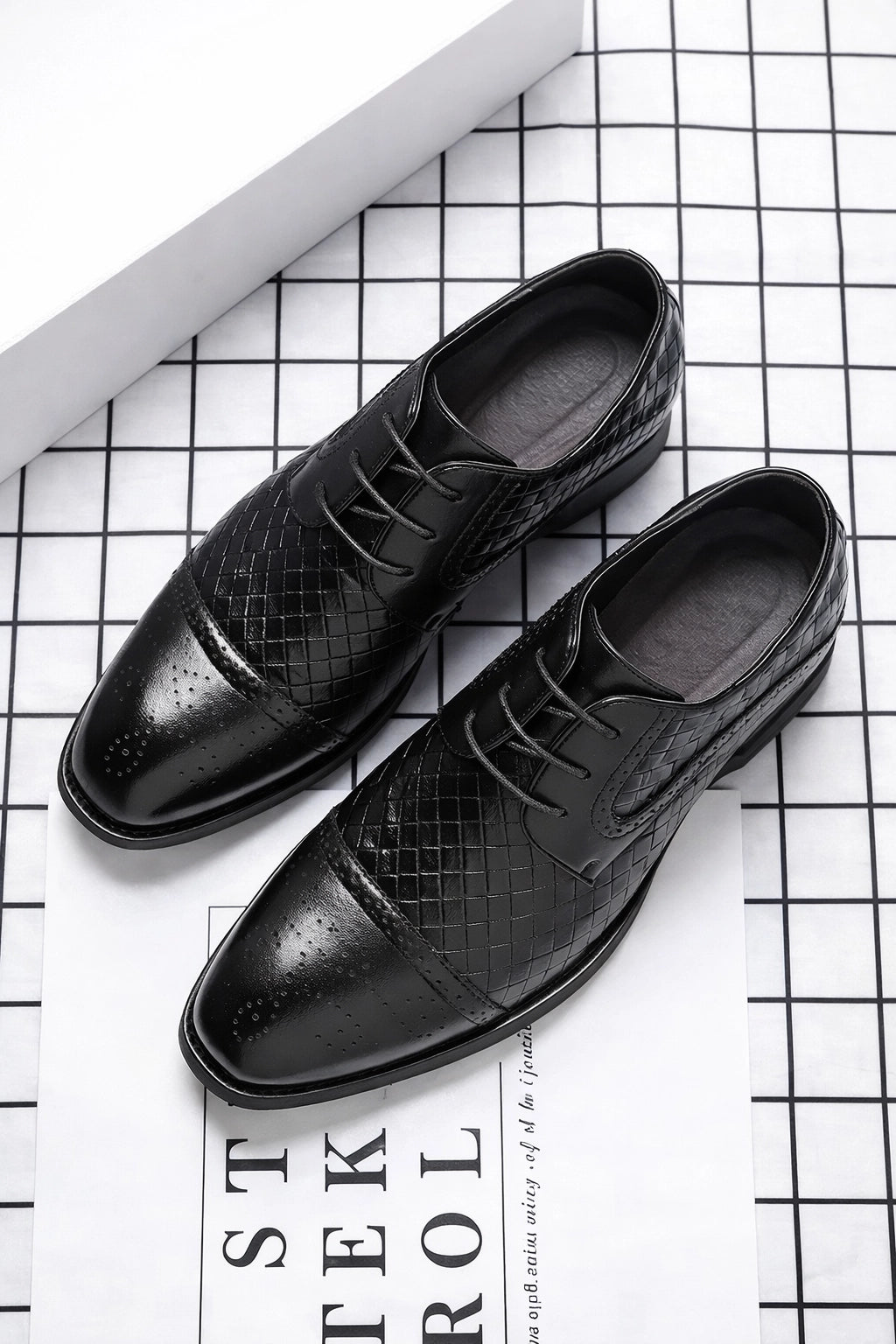 WeaveCraft Derby Dress Shoes