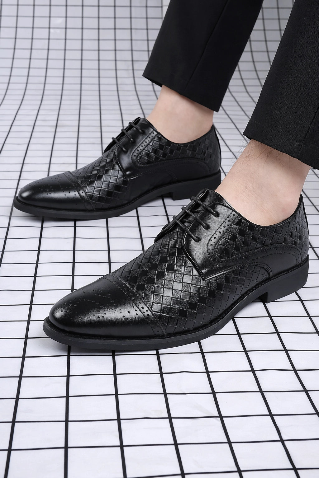 WeaveCraft Derby Dress Shoes