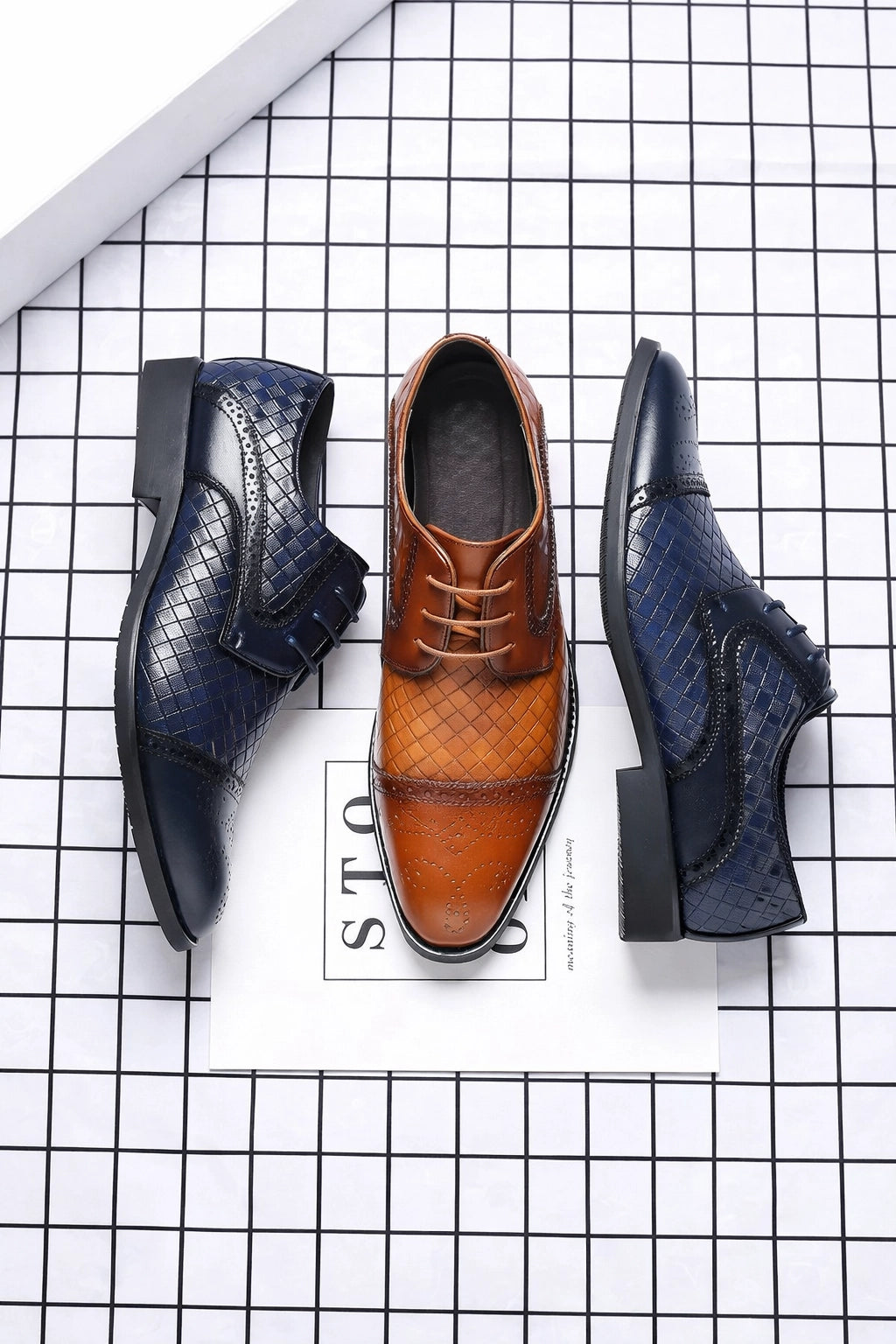 WeaveCraft Derby Dress Shoes