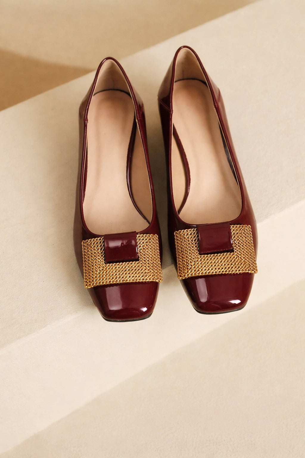 Modern Block Heel Pumps