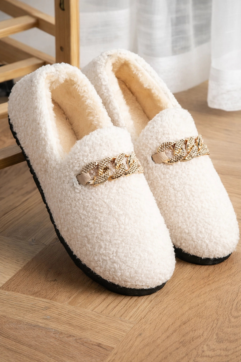 Plush Moccasin Slippers
