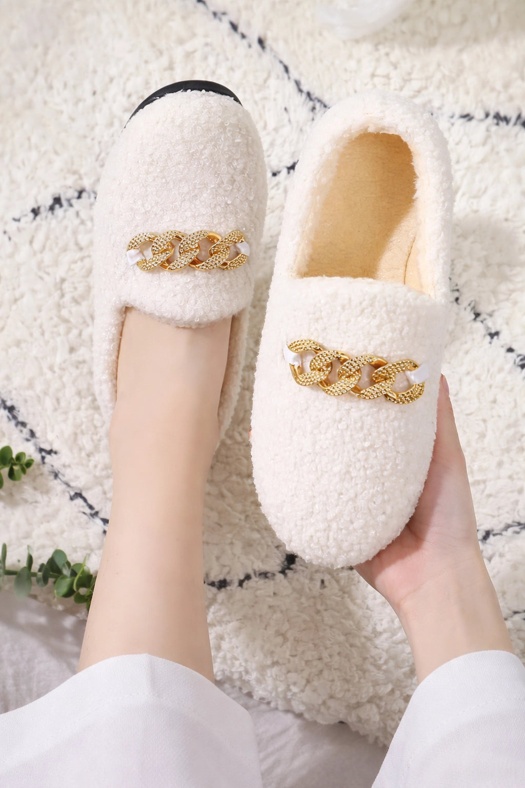 Plush Moccasin Slippers