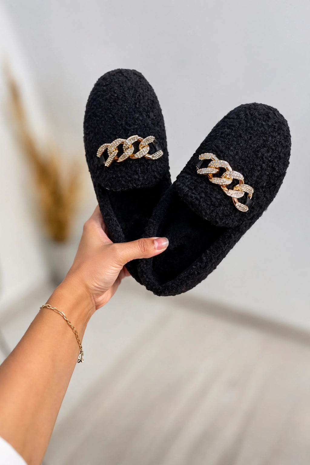 Plush Moccasin Slippers