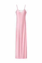 Solène Satin Backless Maxi