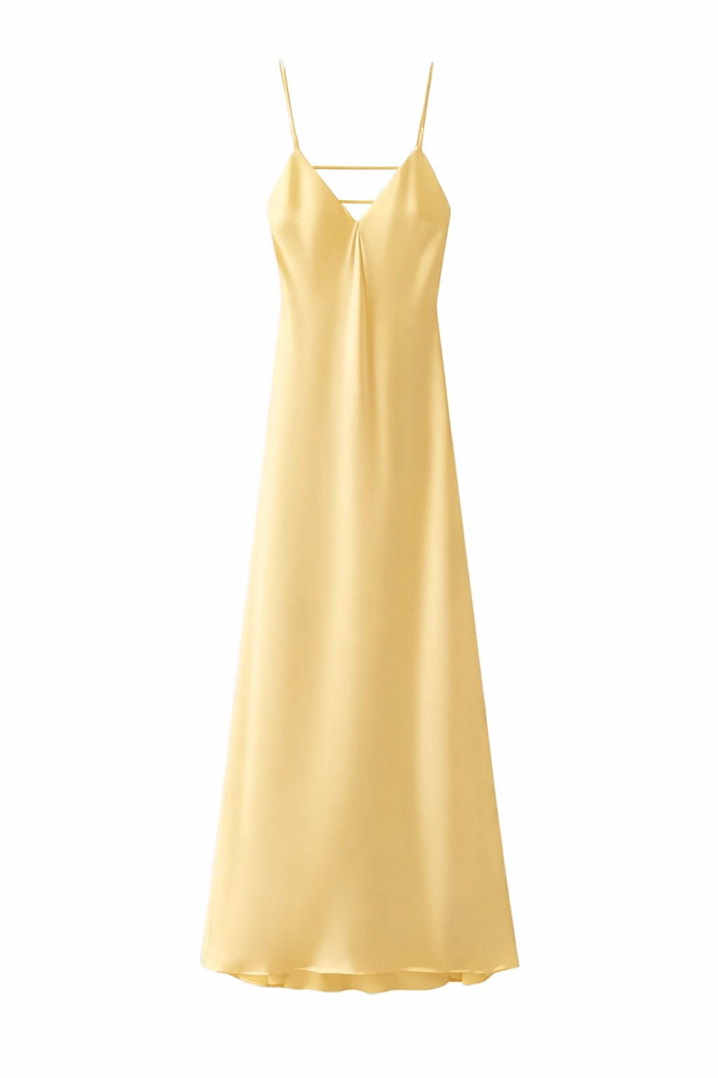 Solène Satin Backless Maxi