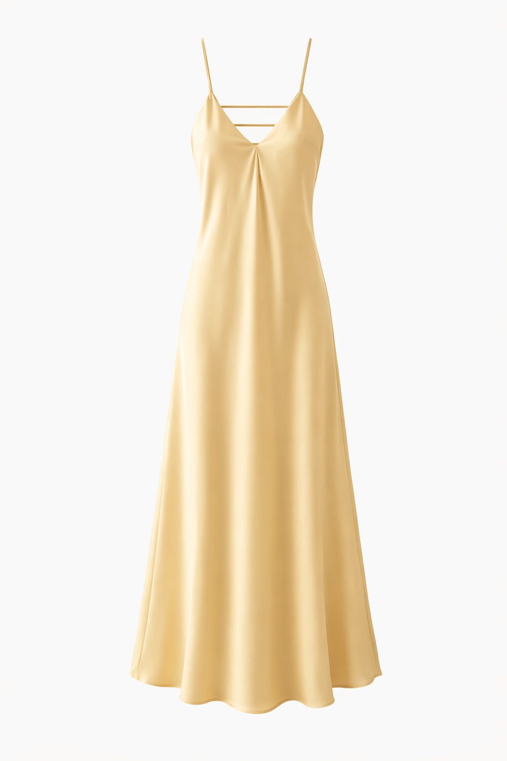 Solène Satin Backless Maxi