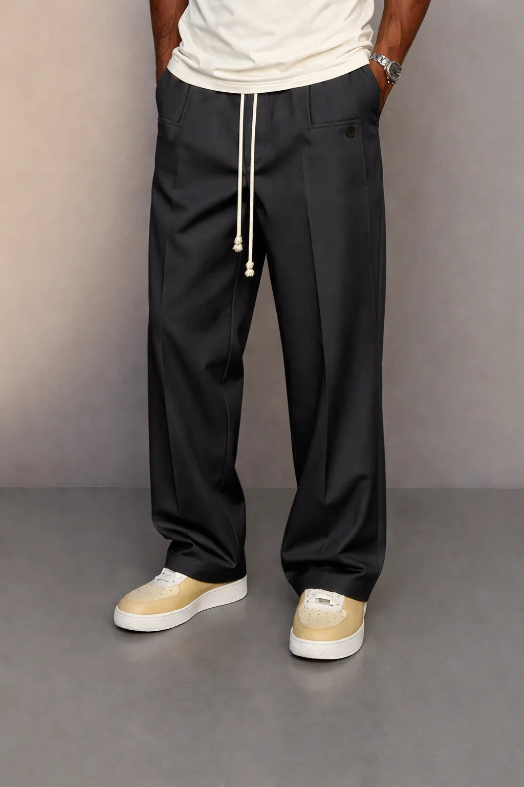 UrbanEase Straight Trousers