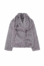 Cropped Faux Fur Jacket