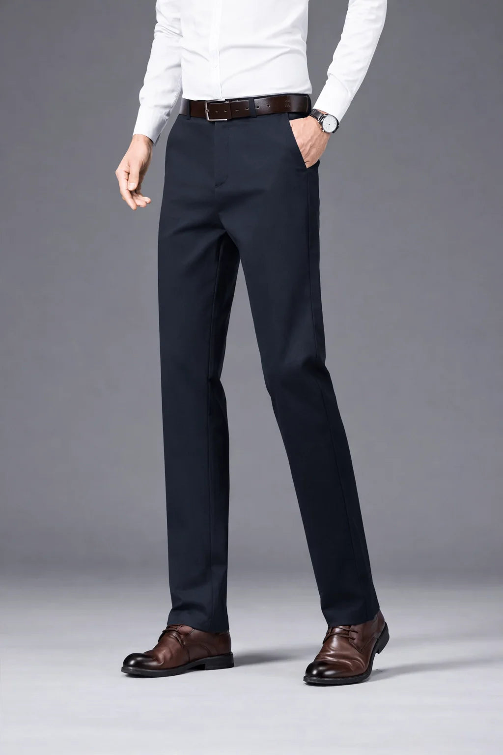 Fleece Slim Straight Trousers