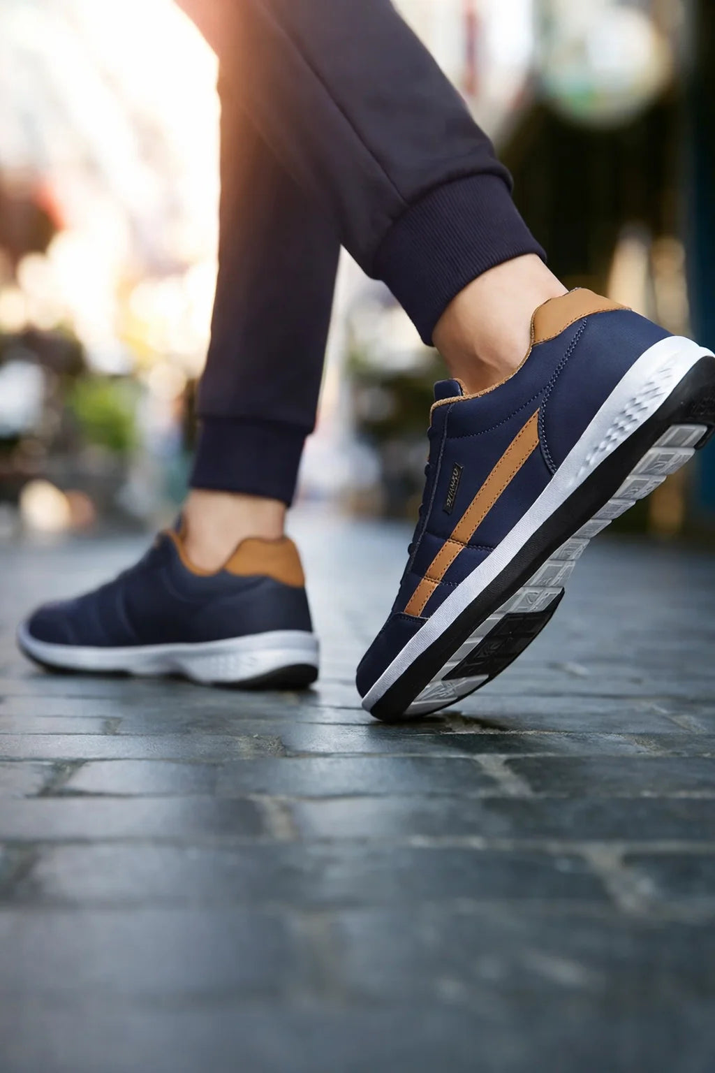 Smart PU Leather Sneakers