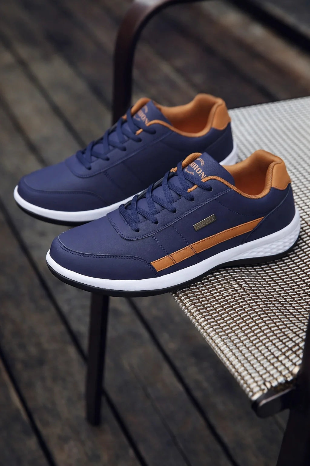 Smart PU Leather Sneakers