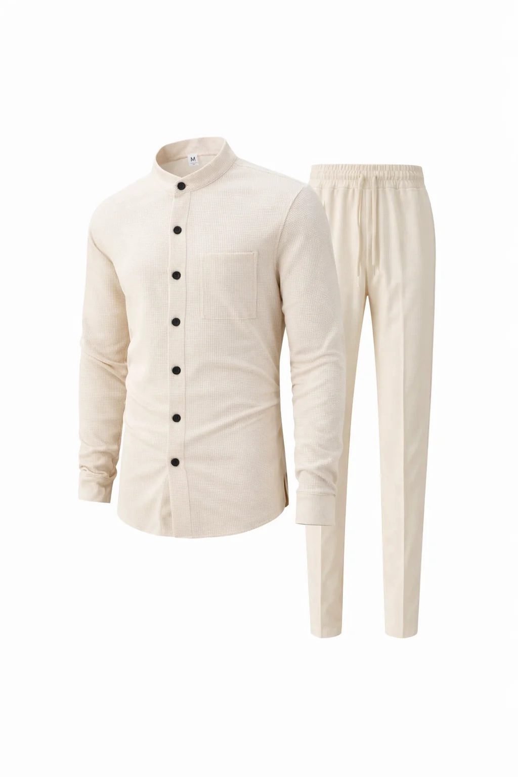 Waffle Knit Casual Suit