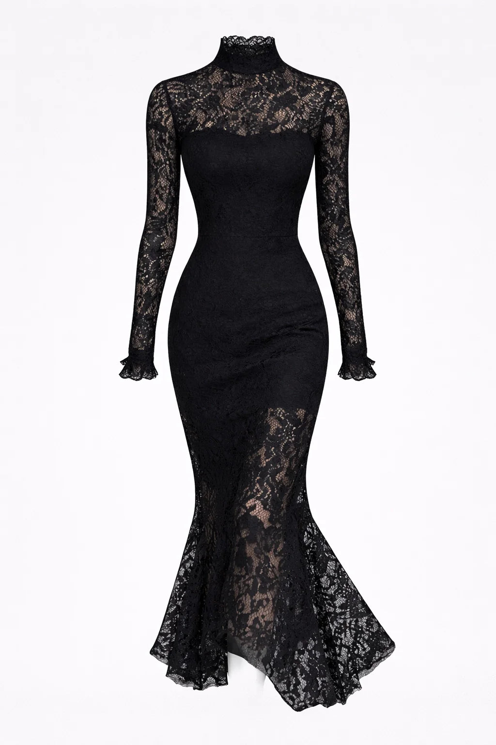 Collar Lace Party Dress
