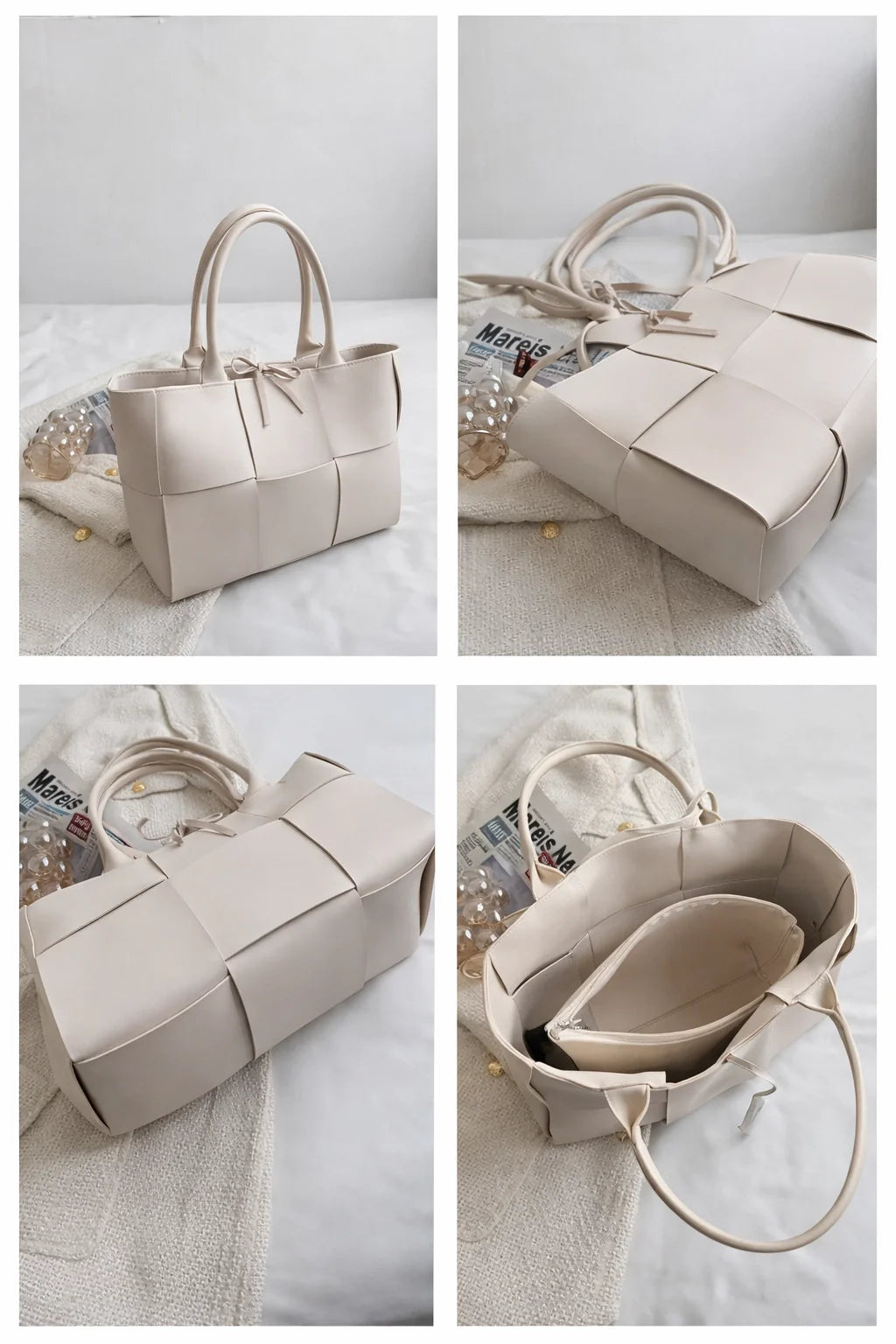 PU Leather Tote Set