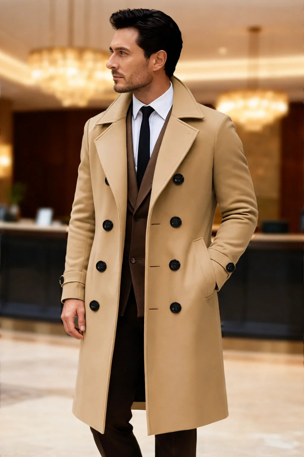 Double Breasted Wool Coat
