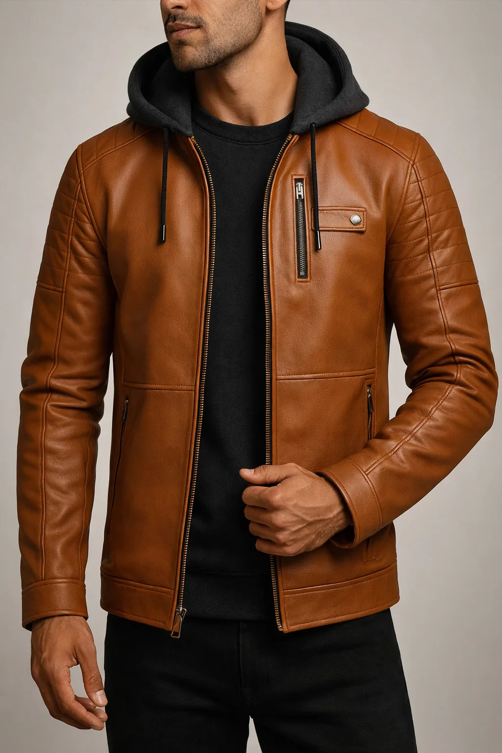 Men’s PU Biker Jacket