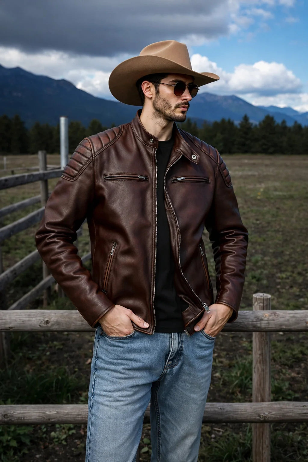 Cowhide Leather Jacket