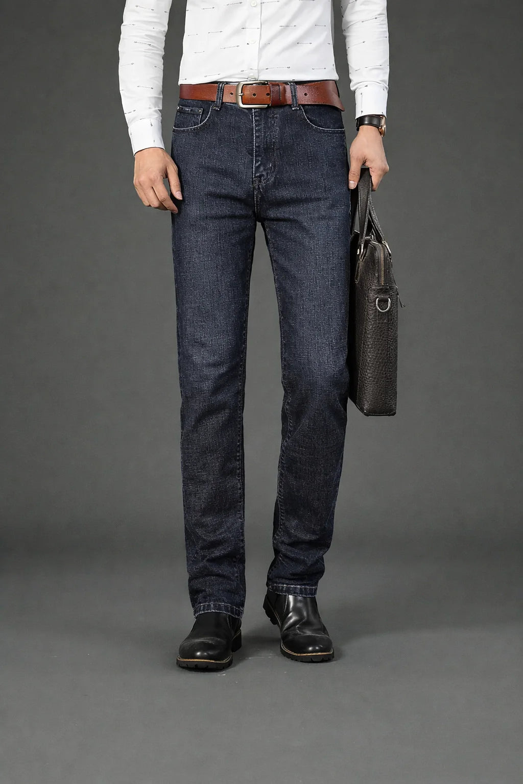 Classic Straight Denim Jeans