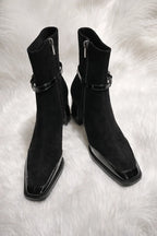 Patchwork Ankle Boots