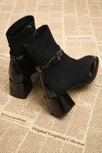 Patchwork Ankle Boots