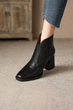 Square Head V Notch Heels