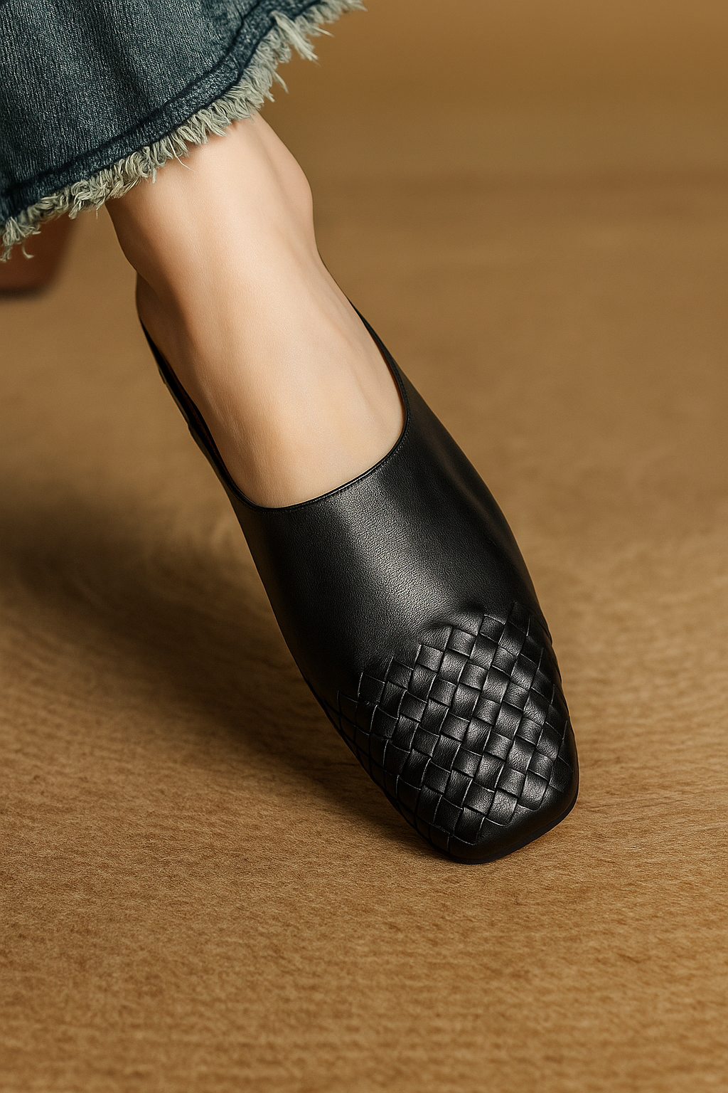 Helma Genuine Leather Mules