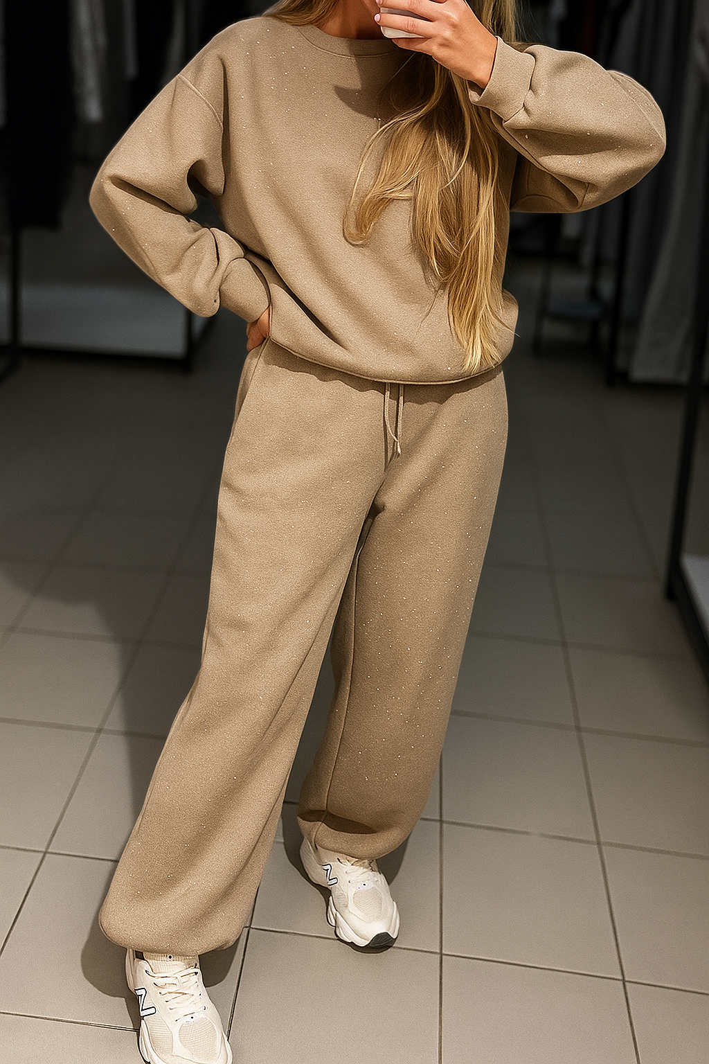 Diamond Elegance Sweatshirt Set