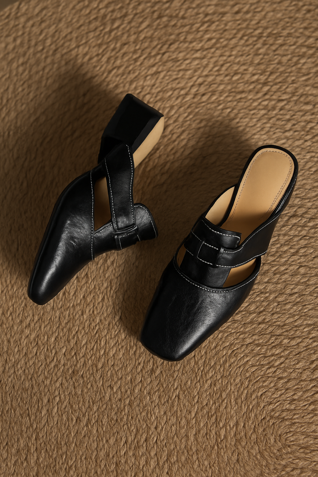 Andie Genuine Leather Mules