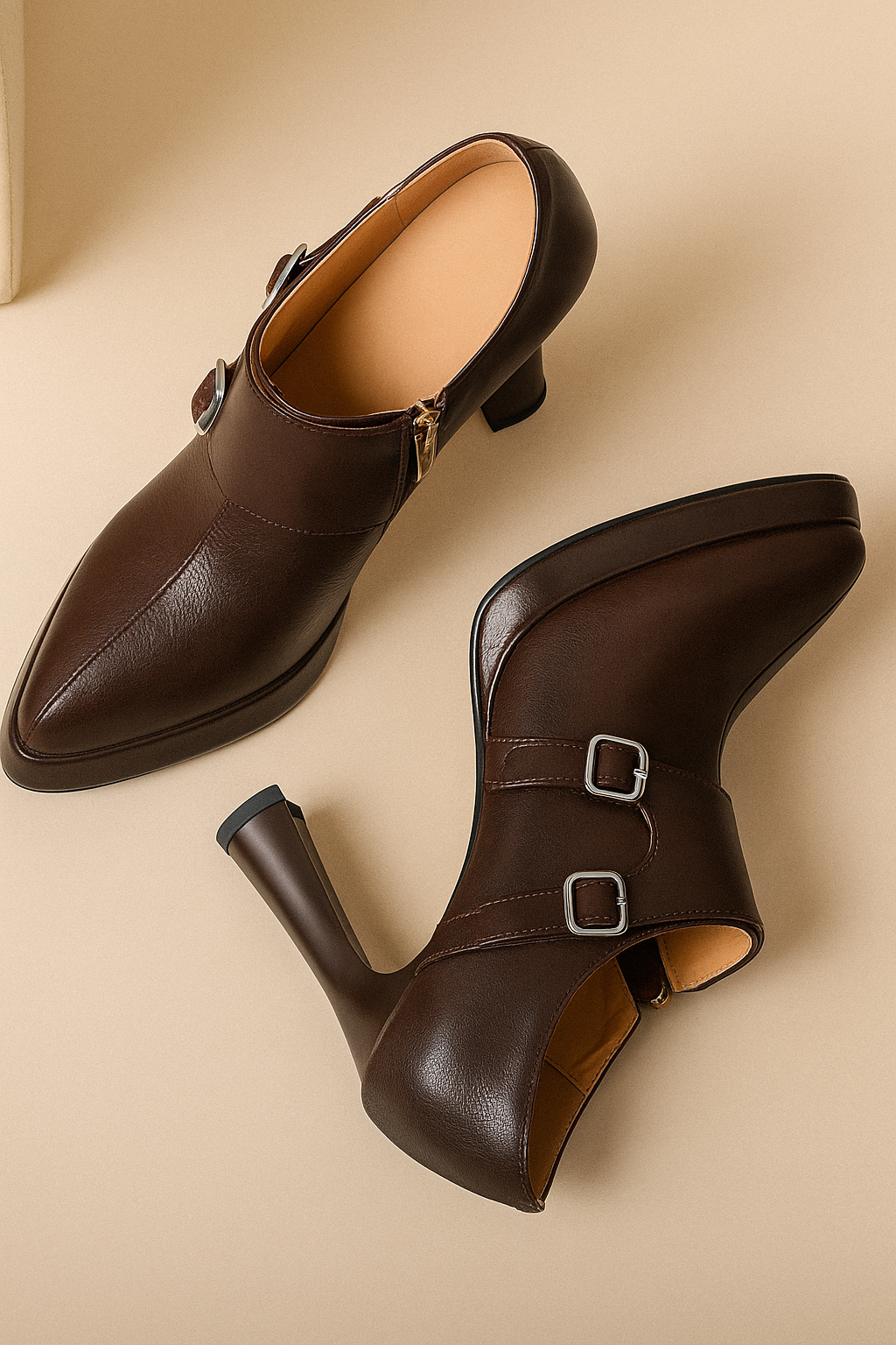 Amaya Genuine Leather Heels