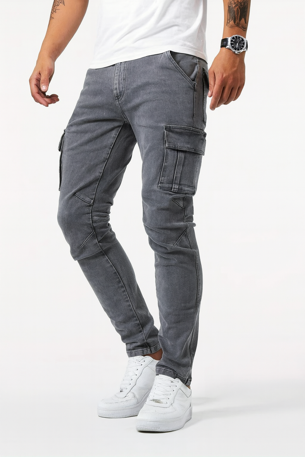 Cargo Denim Jogger Jeans