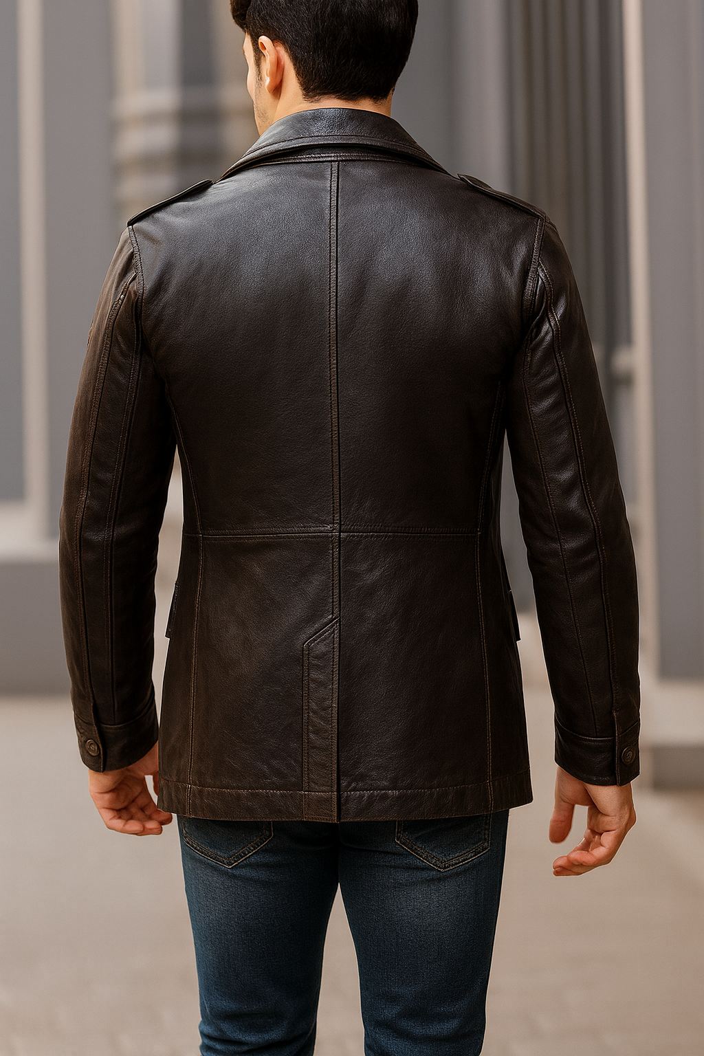 Men’s Double Breasted Short Coat