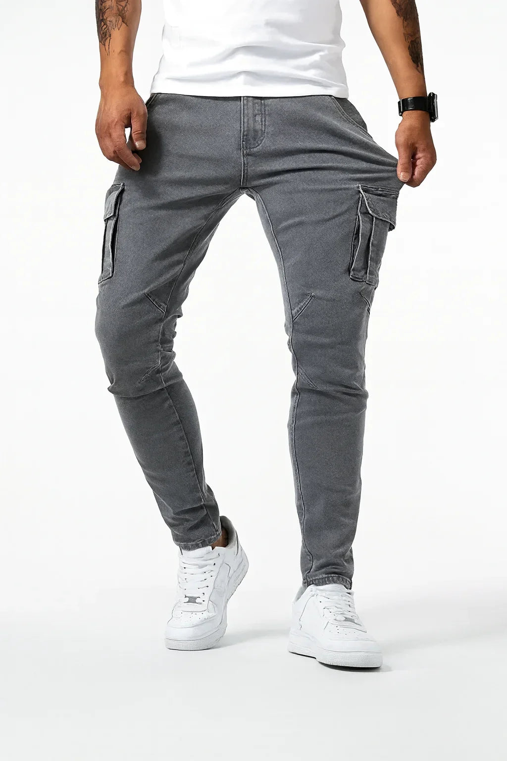 Cargo Denim Jogger Jeans