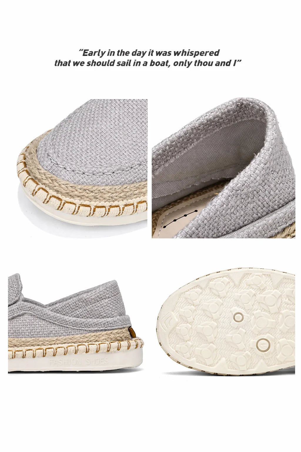 Linen Slip Casual Shoes