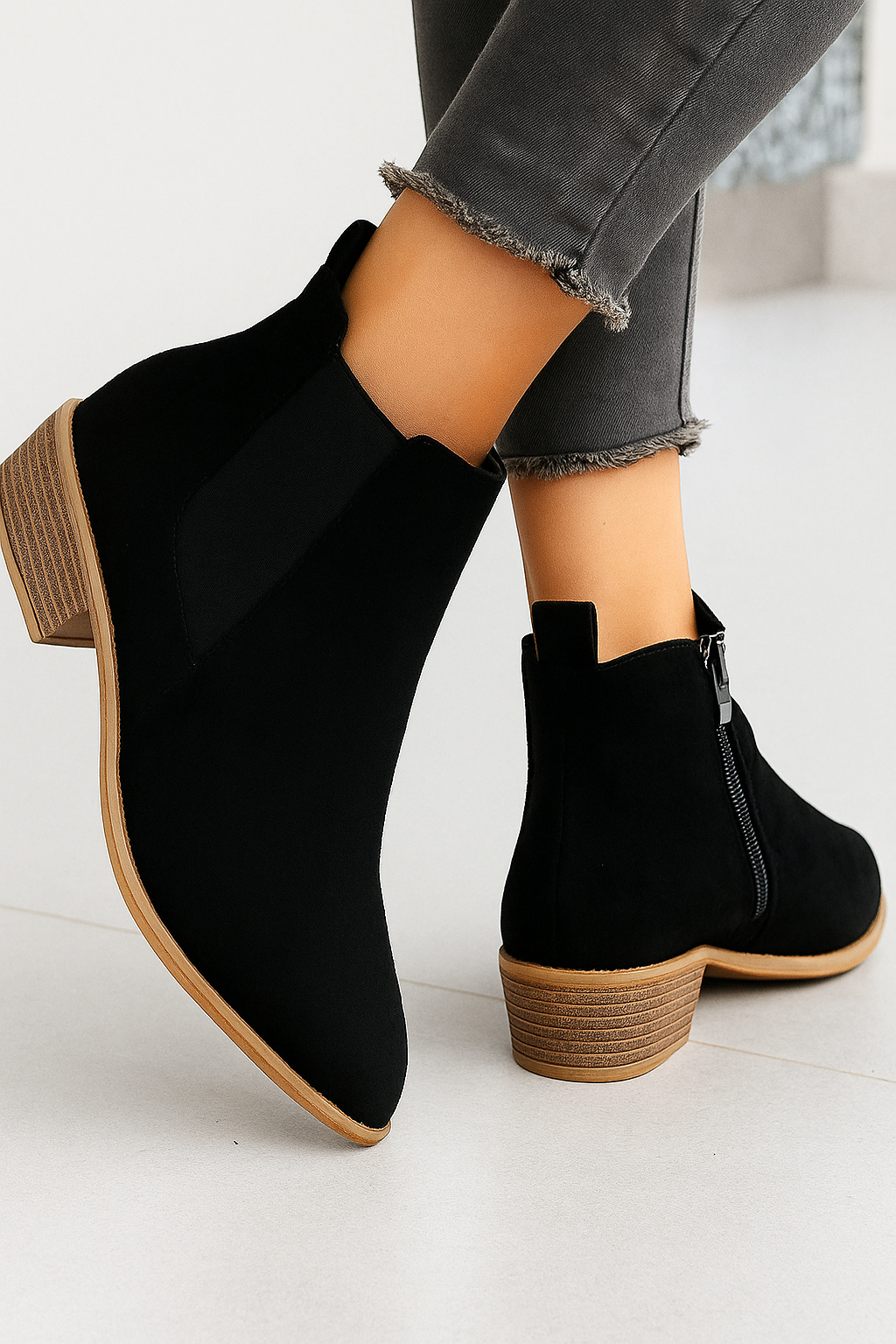 Vegan Suede Vila Boots