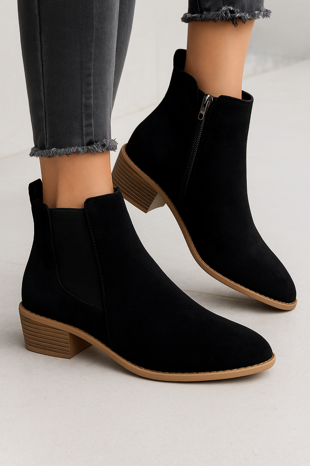 Vegan Suede Vila Boots